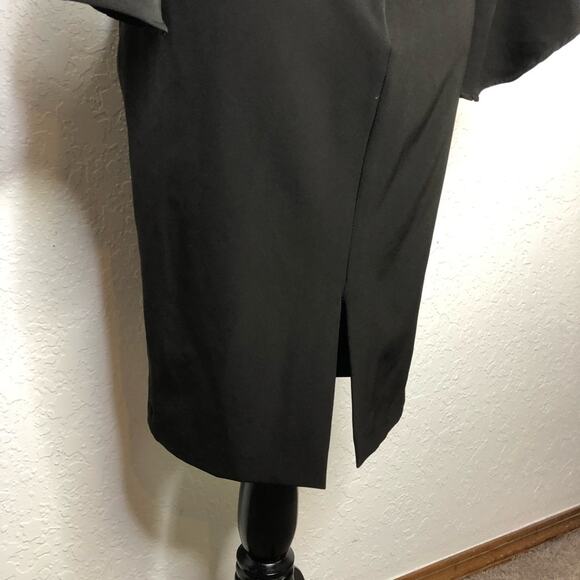 Bardot Ava black off shoulder flared sleeve sheath dress size US 6 / Small - Picture 13 of 16